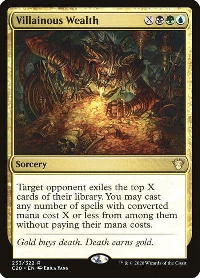 Villainous Wealth Commander 2020 Magic card