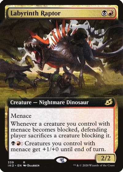 Labyrinth Raptor Extended Art Ikoria: Lair of Behemoths Magic card