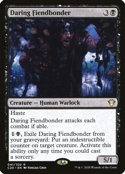 Daring Fiendbonder Commander 2020 Magic card