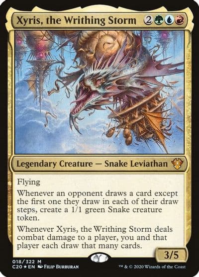 Xyris the Writhing Storm Commander 2020 Magic card