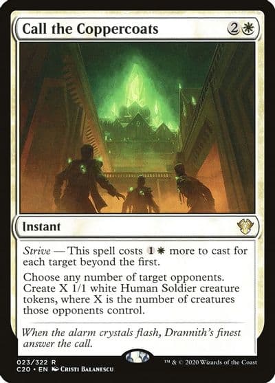 Call the Coppercoats Commander 2020 Magic card