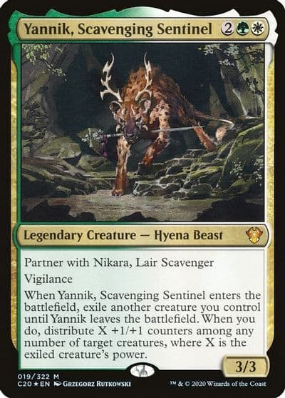 Yannik Scavenging Sentinel Commander 2020 Magic card