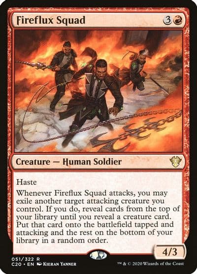 Fireflux Squad Commander 2020 Magic card