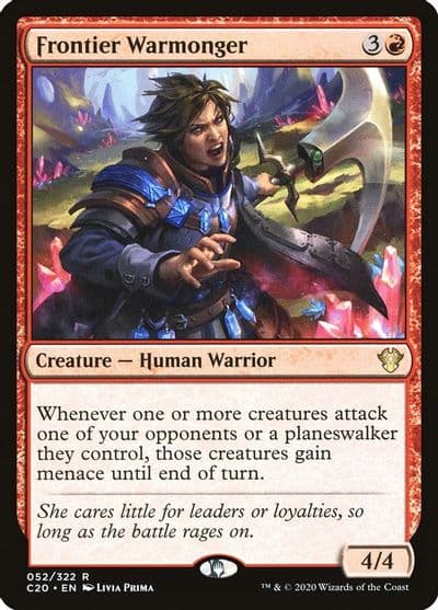 Frontier Warmonger Commander 2020 Magic card