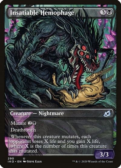 Insatiable Hemophage Showcase Ikoria: Lair of Behemoths Magic card