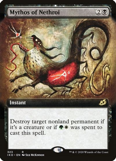 Mythos of Nethroi Extended Art Ikoria: Lair of Behemoths Magic card