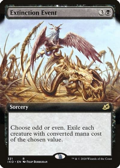 Extinction Event Extended Art Ikoria: Lair of Behemoths Magic card