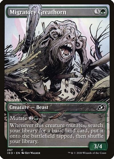 Migratory Greathorn Showcase Ikoria: Lair of Behemoths Magic card