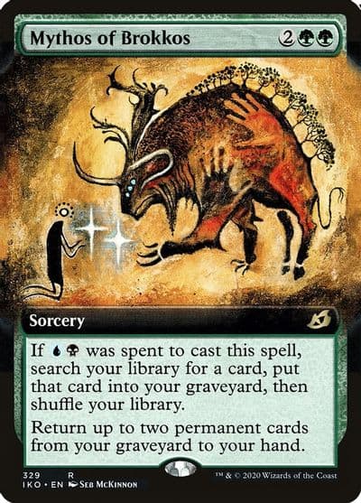 Mythos of Brokkos Extended Art Ikoria: Lair of Behemoths Magic card