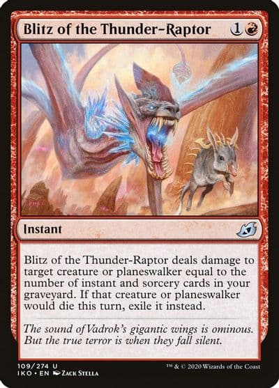 Blitz of the Thunder Raptor Ikoria: Lair of Behemoths Magic card
