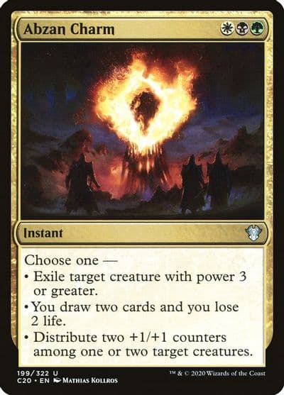 Abzan Charm Commander 2020 Magic card