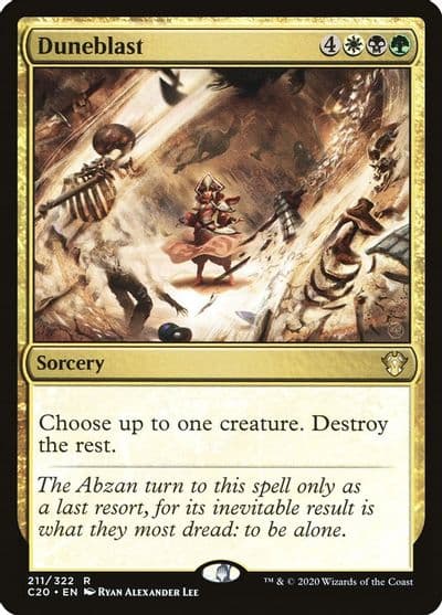 Duneblast Commander 2020 Magic card