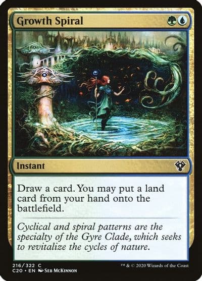 Growth Spiral Commander 2020 Magic card