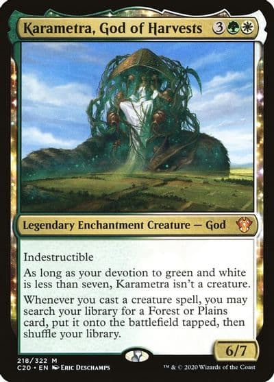 Karametra God of Harvests Commander 2020 Magic card