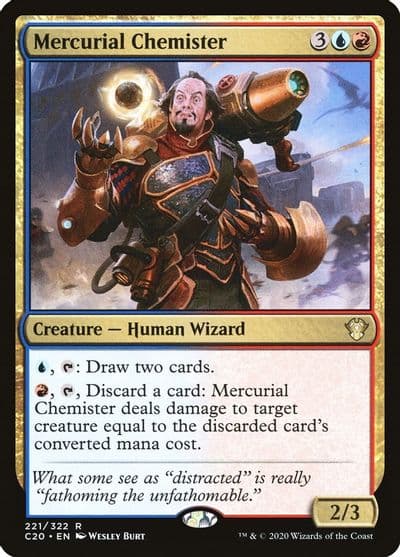 Mercurial Chemister Commander 2020 Magic card