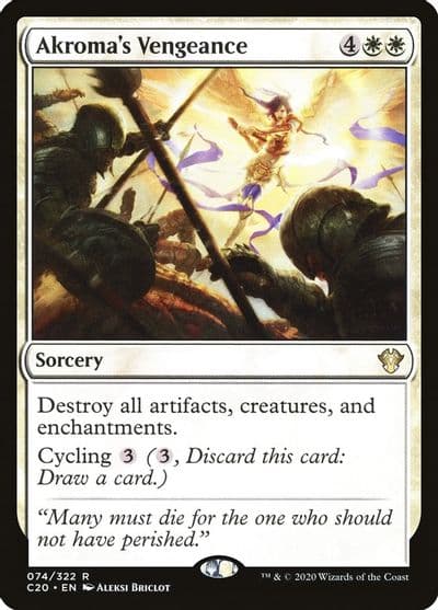 Akromas Vengeance Commander 2020 Magic card