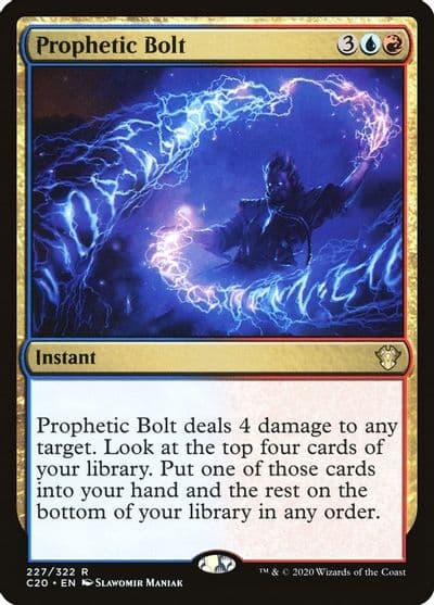 Prophetic Bolt Commander 2020 Magic card