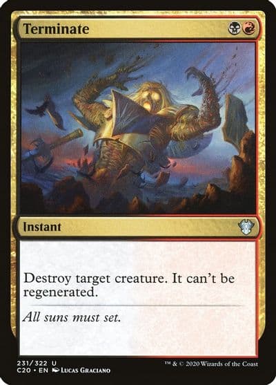 Terminate Commander 2020 Magic card