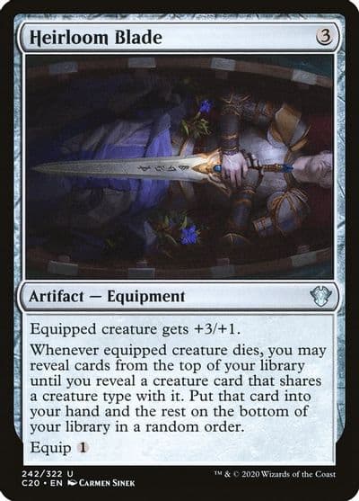 Heirloom Blade Commander 2020 Magic card