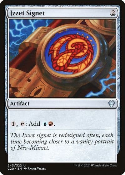 Izzet Signet Commander 2020 Magic card