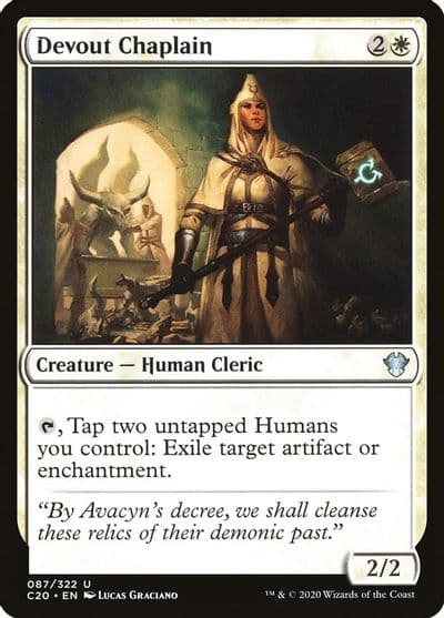 Devout Chaplain Commander 2020 Magic card