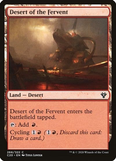 Desert of the Fervent Commander 2020 Magic card