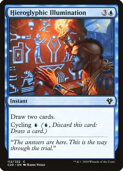 Hieroglyphic Illumination Commander 2020 Magic card