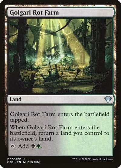 Golgari Rot Farm Commander 2020 Magic card