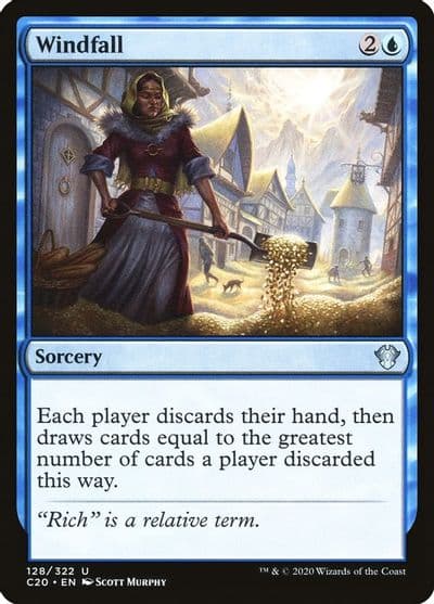 Windfall Commander 2020 Magic card