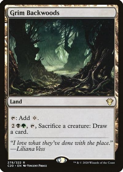 Grim Backwoods Commander 2020 Magic card