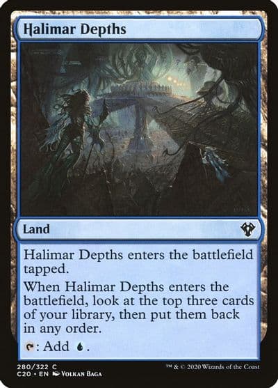 Halimar Depths Commander 2020 Magic card