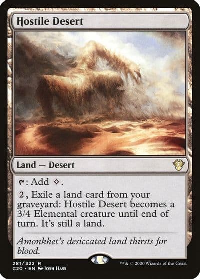 Hostile Desert Commander 2020 Magic card