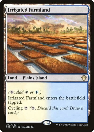 Irrigated Farmland Commander 2020 Magic card