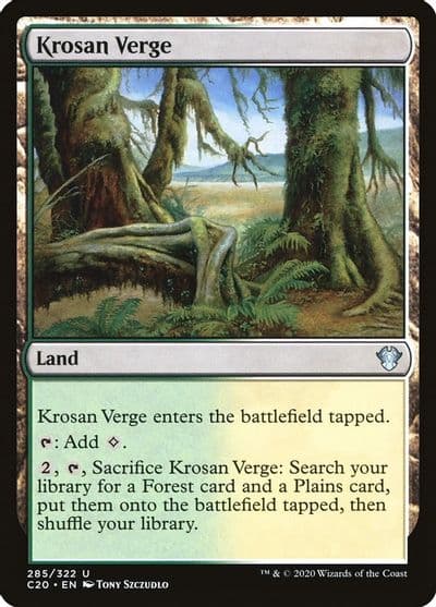 Krosan Verge Commander 2020 Magic card