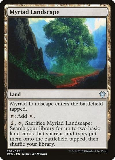 Myriad Landscape Commander 2020 Magic card