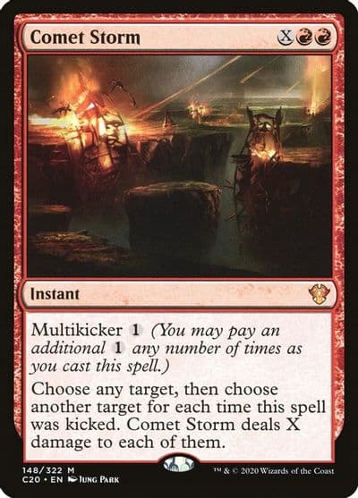 Comet Storm Commander 2020 Magic card