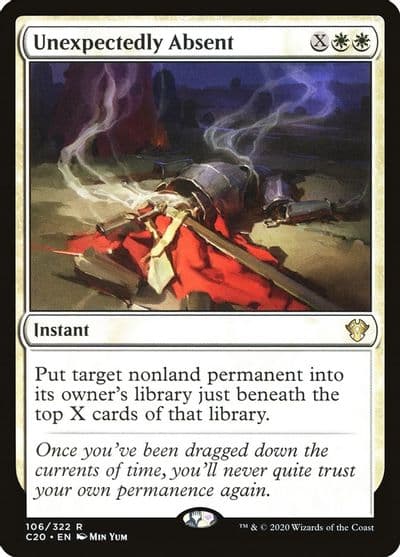 Unexpectedly Absent Commander 2020 Magic card