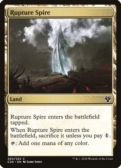 Rupture Spire Commander 2020 Magic card