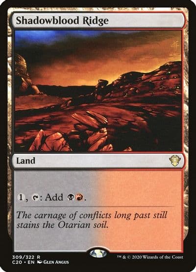 Shadowblood Ridge Commander 2020 Magic card