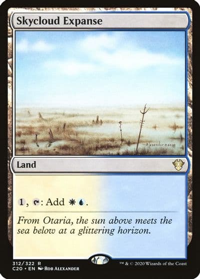 Skycloud Expanse Commander 2020 Magic card