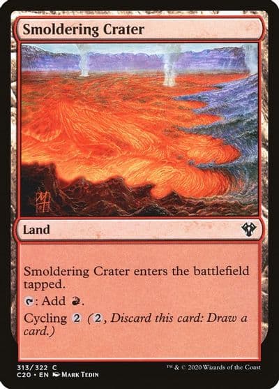 Smoldering Crater Commander 2020 Magic card