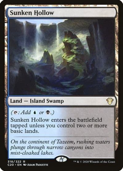 Sunken Hollow Commander 2020 Magic card