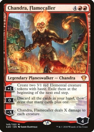 Chandra Flamecaller Commander 2020 Magic card