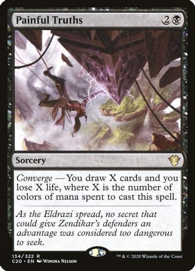 Painful Truths Commander 2020 Magic card