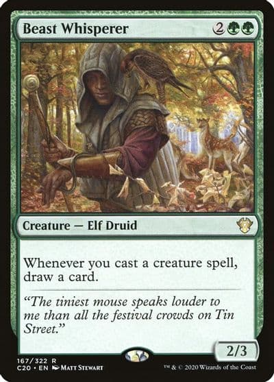 Beast Whisperer Commander 2020 Magic card