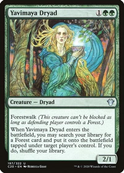 Yavimaya Dryad Commander 2020 Magic card