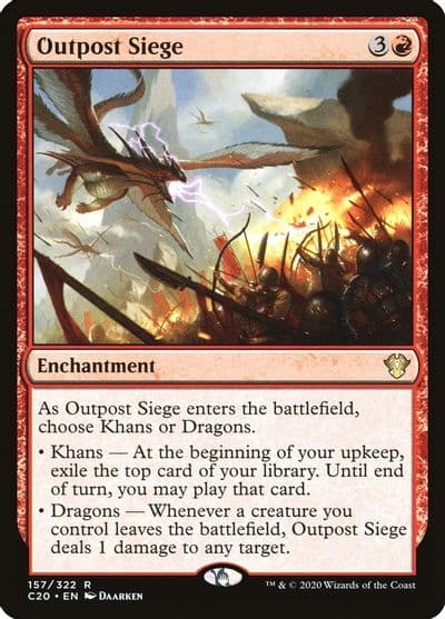 Outpost Siege Commander 2020 Magic card