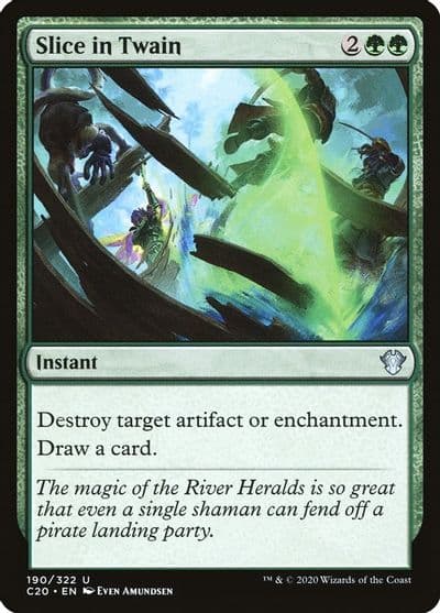 Slice in Twain Commander 2020 Magic card