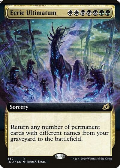 Eerie Ultimatum Extended Art Ikoria: Lair of Behemoths Magic card