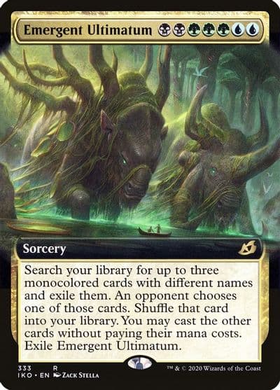 Emergent Ultimatum Extended Art Ikoria: Lair of Behemoths Magic card